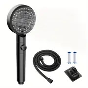 shower head and hose 2m high pressure shower heads handheld shower head with 6 spray   water saving shower heads with filter core accessory set showerhead and hose set for adult children bathroom details 7