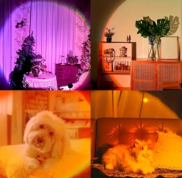 rechargeable led night light with motion sensor wall lamp rgb gradient ambient indoor dimmable magnetic stairlight   halloween christmas diy bedroom living room game decor Product details 6