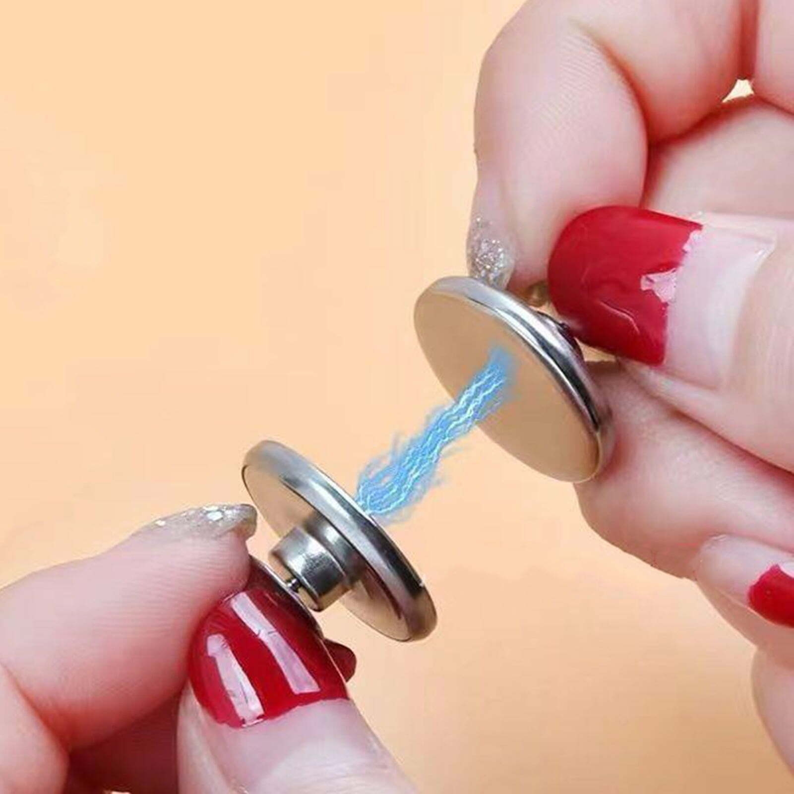 Fairnull 1 Pair Curtain Magnet Closure Prevent Light Leaking Strong Alloy Bathroom Shower Curtain Weight Magnet Clasp Holdback Button Home Supplies