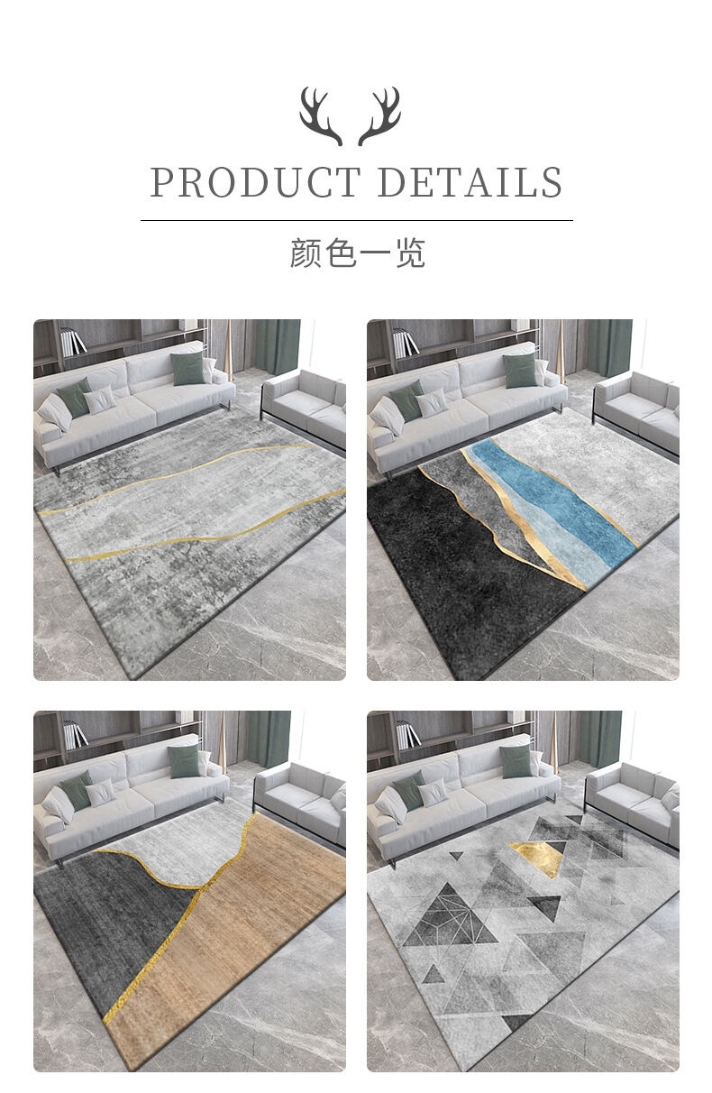 办公室地毯,卧室地毯,入户门垫,客厅沙发毯,3D印花,轻奢地毯