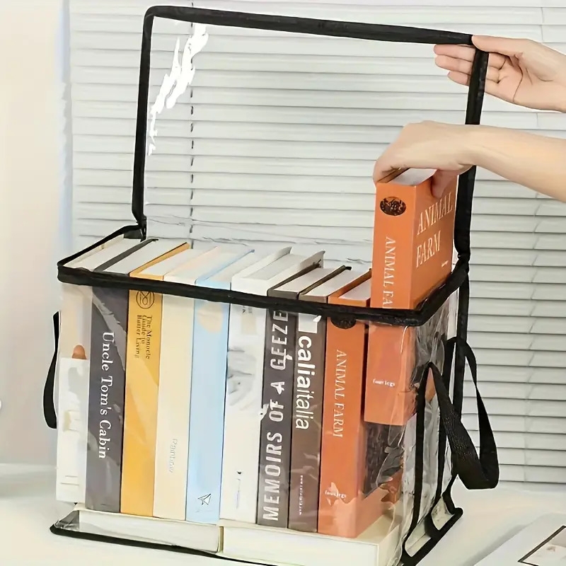 2个大型透明储物盒带翻盖 - 重型塑料收纳盒带黑色框架，适用于家庭、办公室、游戏室的重型可堆叠书架 - 节省空间的书籍、衣物、杂志储物单元 - 需简单组装, 圣诞夜礼盒, 储存与整理, 圣诞礼物盒, 储物箱, 储物容器, 橱柜整理与储物, 收纳与整理, 收纳盒整理储物 商品详情 8