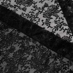 Black Rose Sheer Lace Curtains for Halloween Gothic Lace Curtains Black Lace Curtain Panel