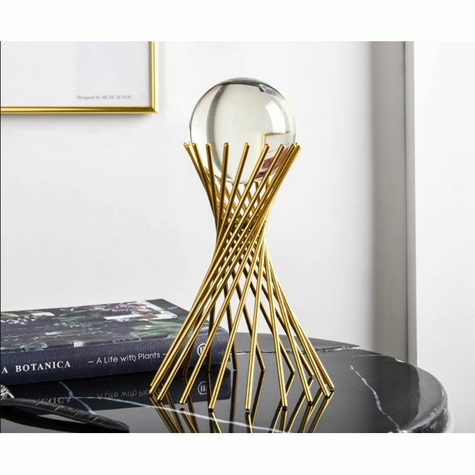 product_image_name-Art-Modern  Art Gold Plated Stand+Crystal Ball Home Decoration-1