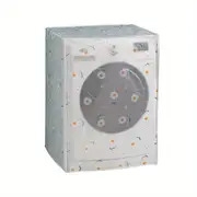 1pc household wave wheel type roller type washing machine thickened dust proof moisture proof and mildew proof cover zipper washing machine cover details 4