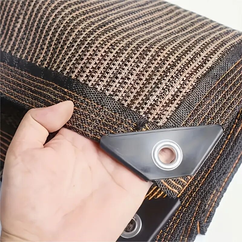 棕色遮阳网 - 厚实抗老化户外天篷,适用于露台、花园和露营,具有高遮阳率 商品详情 0