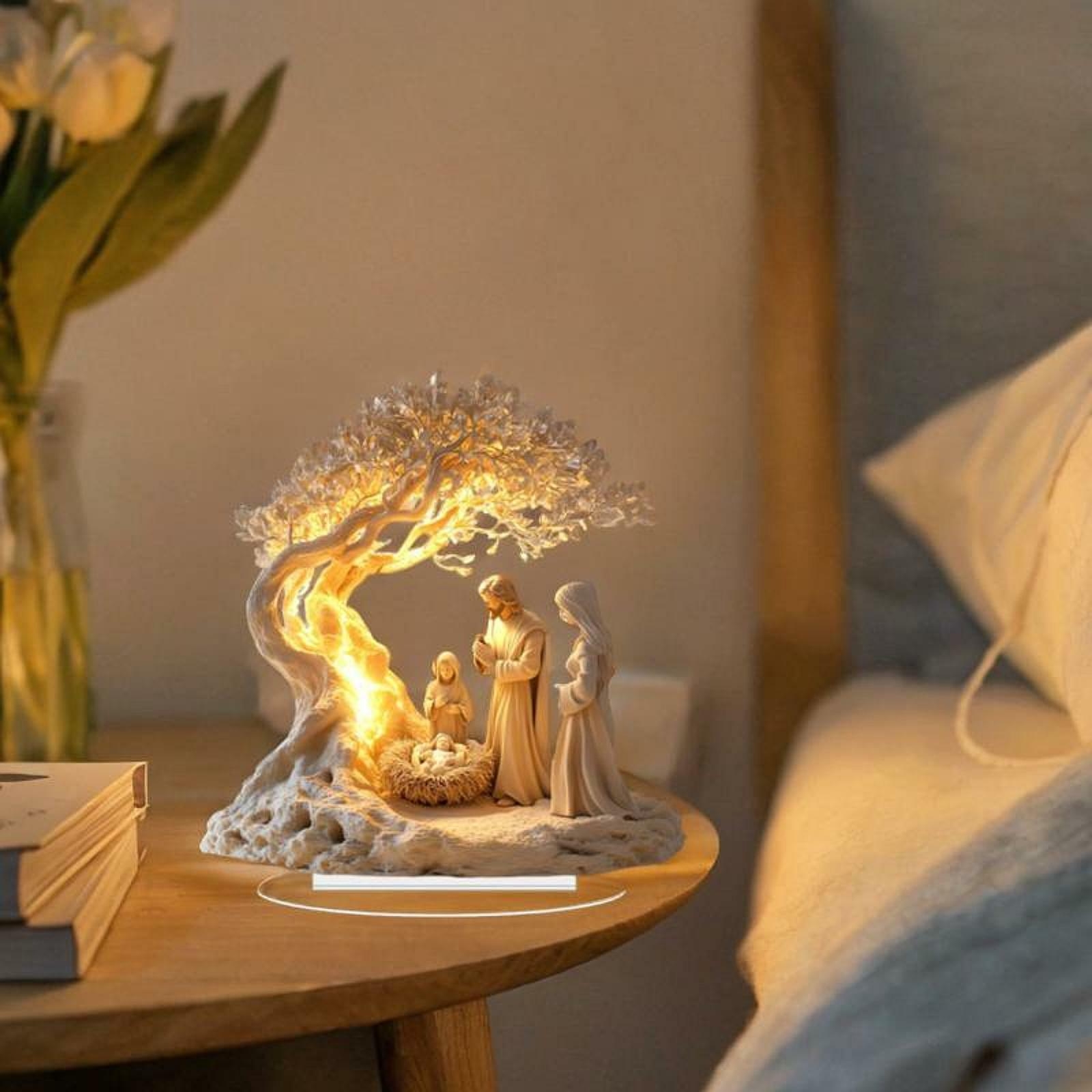 Christmas Nativity Scene Tabletop Ornament Multipurpose Christian Decoration