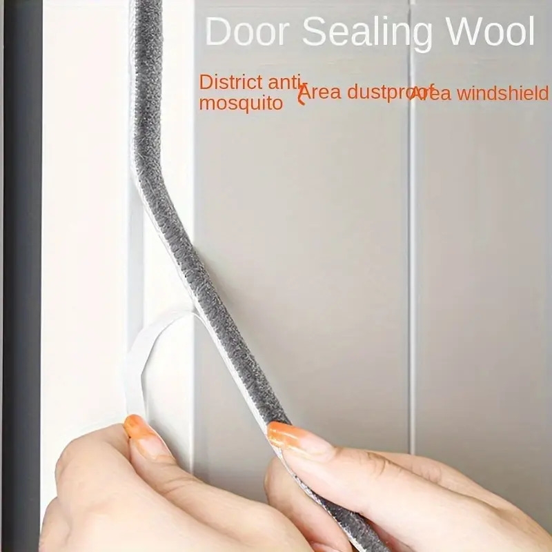 10m self   door window seal plastic back   strip windproof waterproof soundproof anti collision seal for aluminum alloy windows wooden doors commercial door weatherstrip Product details 3