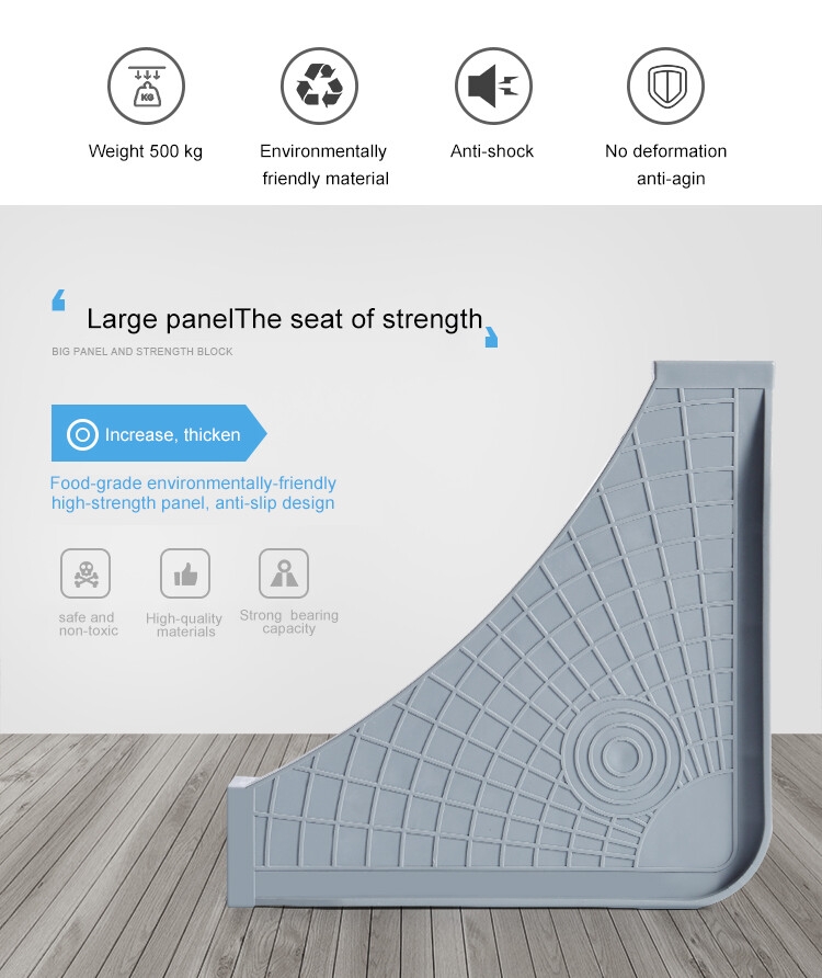 Base mobile de support mobile de double stabilité pour la machine à laver et le réfrigérateur