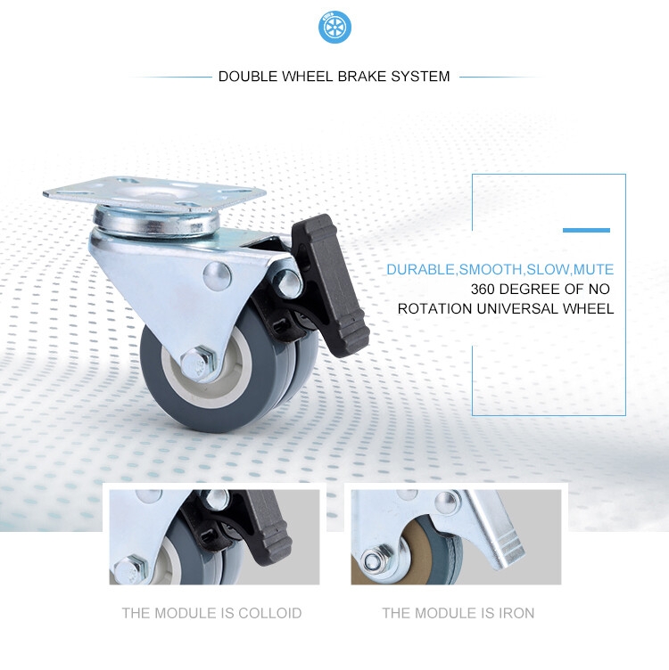 Base mobile de support mobile de double stabilité pour la machine à laver et le réfrigérateur