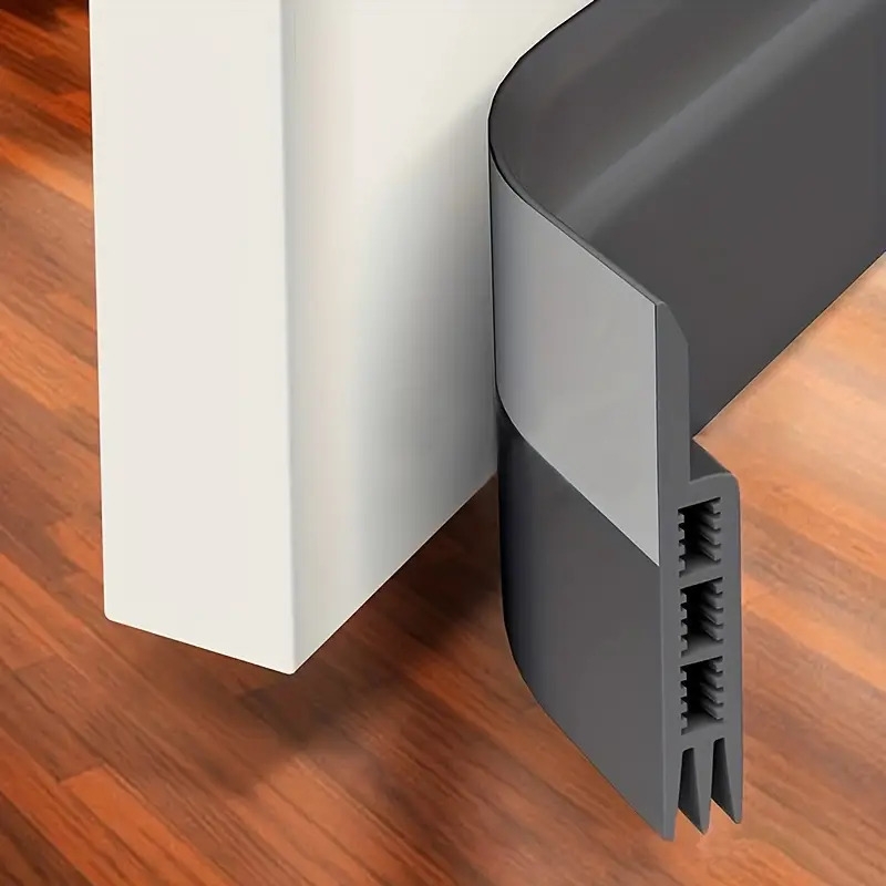 2pcs Strong Door Bottom Sealing Strips, Door Seam Sound Insulation Strips, Door Bottom Windproof And Dustproof Baffles, Home Decor, Room Decor