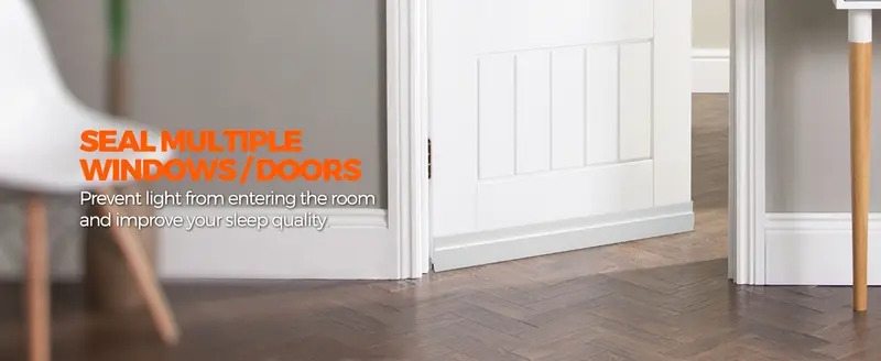 1pc silicone door draft stopper under door draft blocker insulator door sweep weather stripping noise stopper strong adhesive 39 length details 3