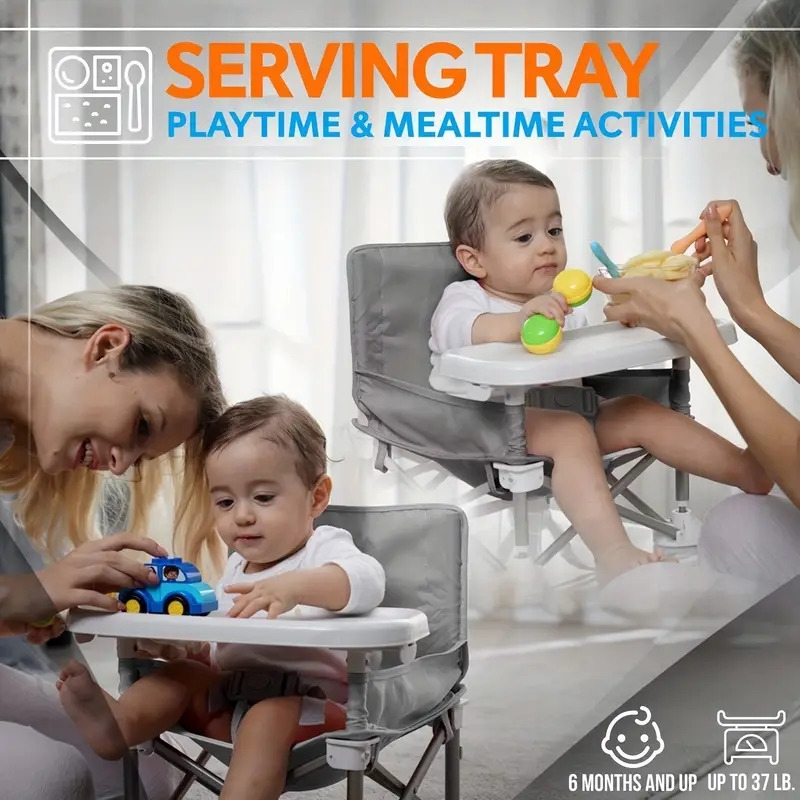 the ultimate portable dining chair for kids foldable removable tray perfect for indoor outdoor use christmas halloween thanksgiving day gift 4