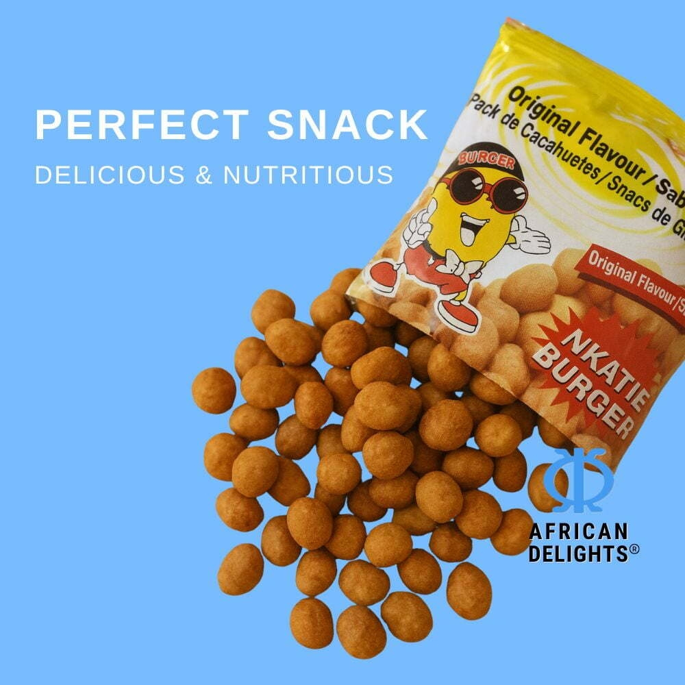 Délices Africains Nkatie Burger Peanuts Snack - Paquet de 12