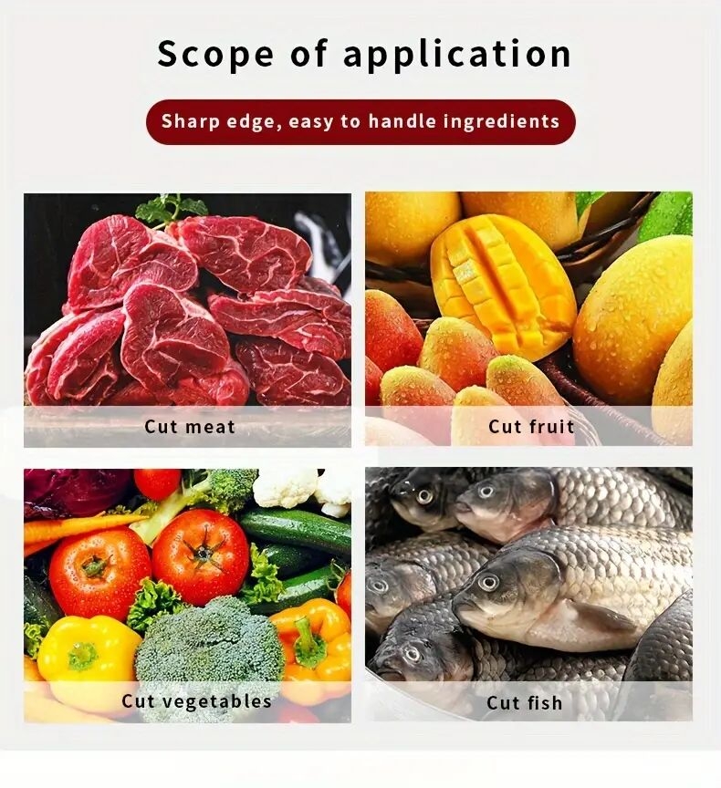 7pcs 6pcs stainless steel kitchen knife set multi purpose knife including watermelon and fruit knife chicken bone shears basic tools for home and restaurant cooking   kitchen accessories gifts restaurant essentials details 2
