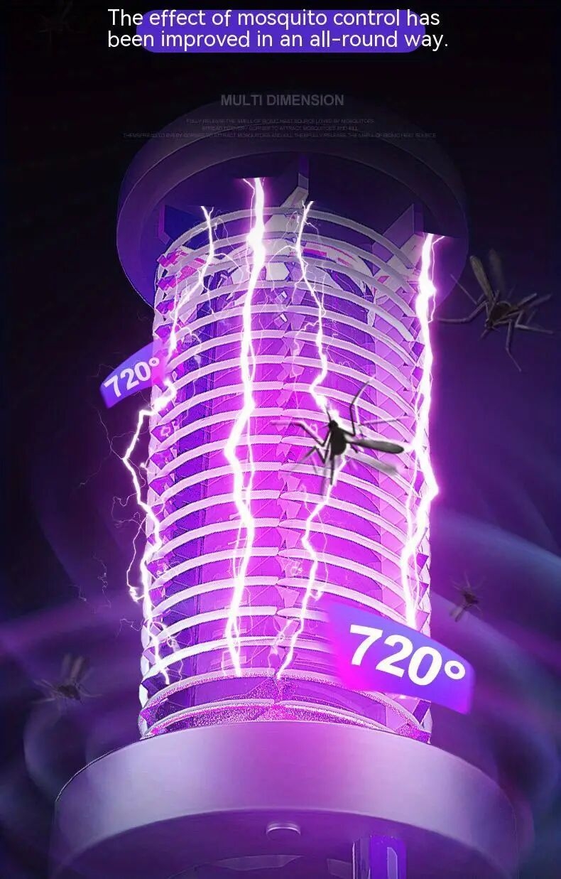 mosquito lamp fly canteen restaurant commercial mosquito trap household indoor balcony mosquito lure artifact electric shock mosquito killing details 3