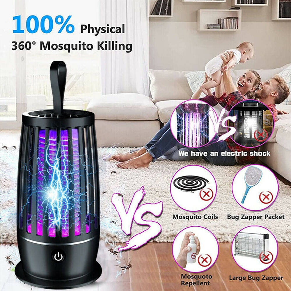 Electric UV Mosquito Killer Lamp Indoor/Outdoor Fly Bug Insect Zapper Trap Catch - Picture 9 of 12