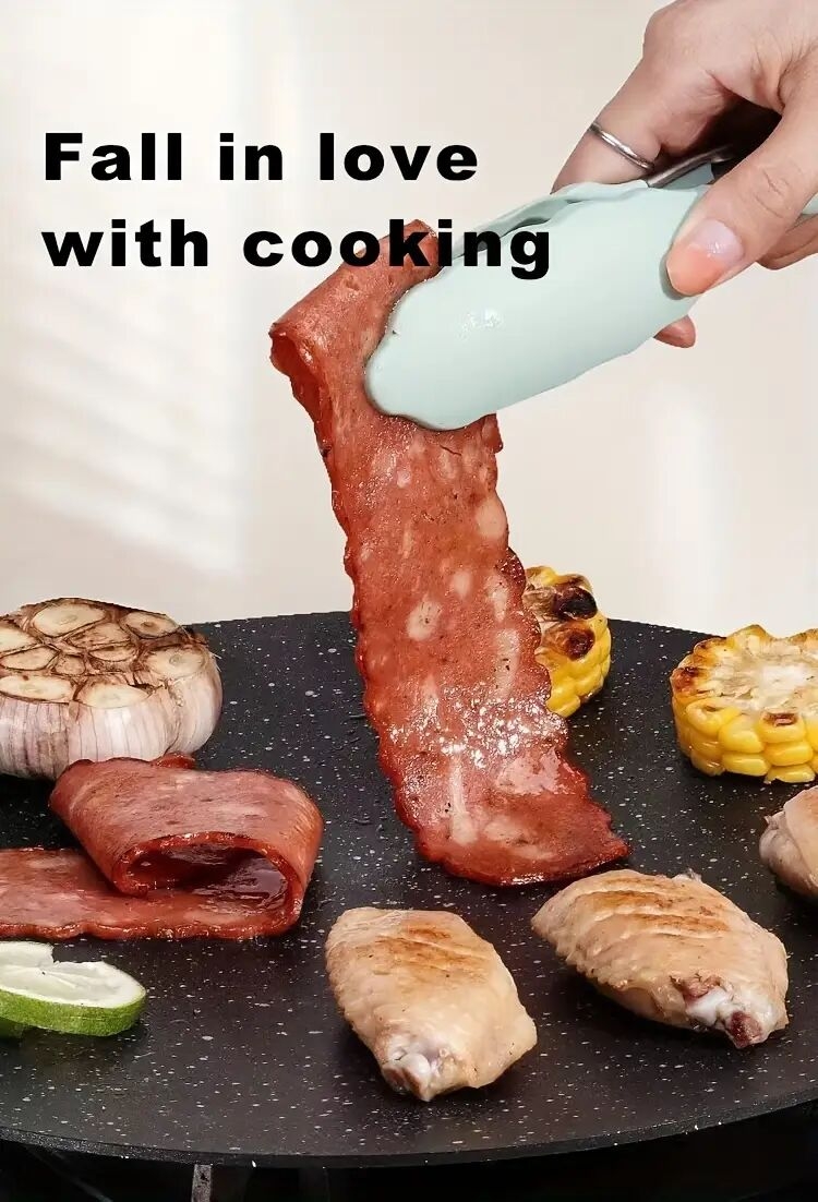 1pc versatile double handled cast iron roti tawa and crepe pan for tortillas bbq and more nonstick round griddle grill pan with handles perfect for meats pancakes and restaurant details 2