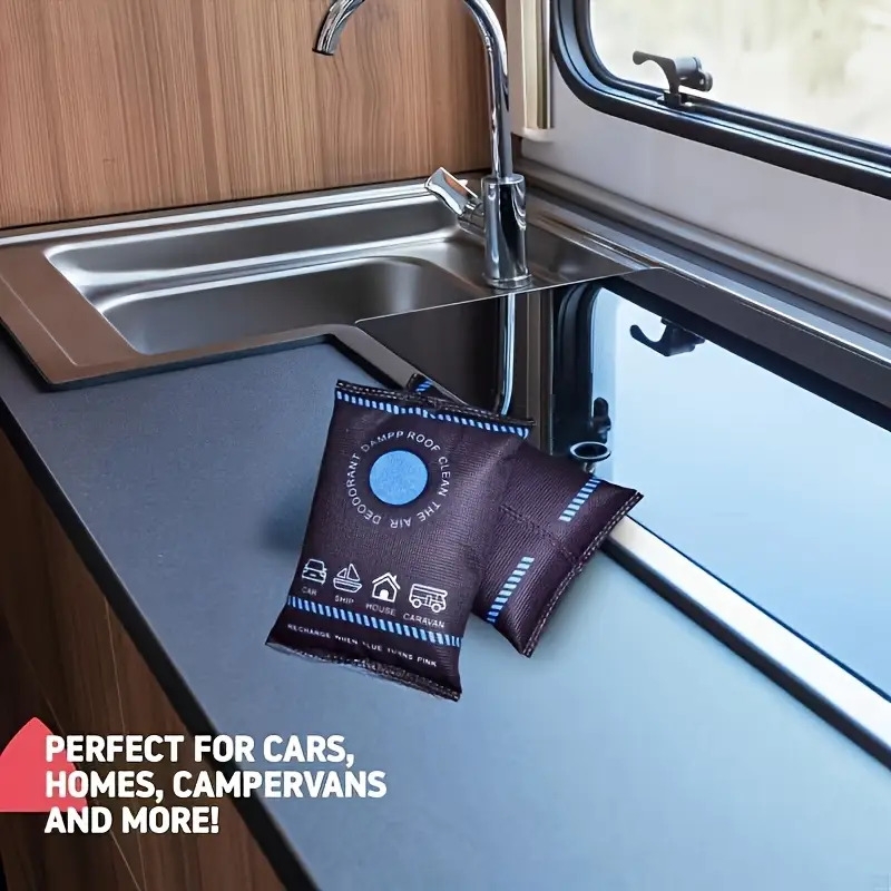 100克可重复使用硅胶除湿袋 - 适用于家庭、车辆、旅行房车，可吸收水分，防止潮湿、湿气和冷凝, 吸湿剂,带排水管的除湿机,浴室除湿器,地下室除湿机,迷你除湿机,房间除湿机,家用除湿机,浴室除湿机 商品详情 2