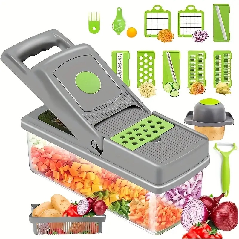 14 in 1 veggie chopper the ultimate kitchen gadget for quick easy food prep 1