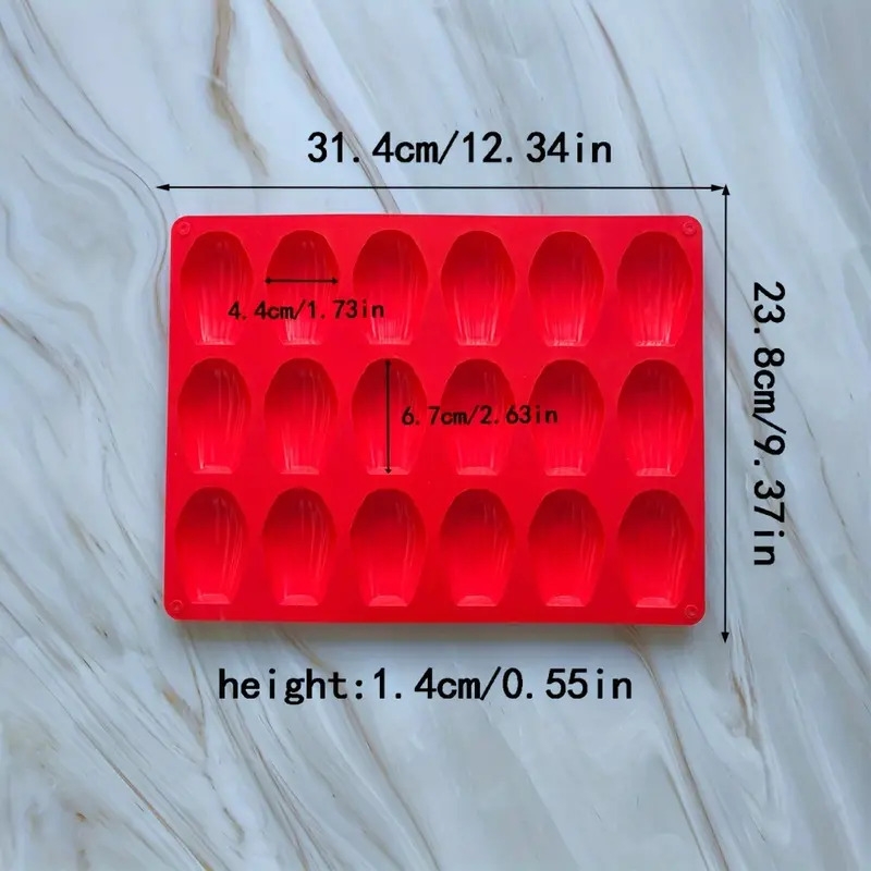 moule à   en silicone à 18 cavités, outil de cuisson   pour  , moules de cuisson décoratifs  ,   et  , matériau en silicone durable. détails 2