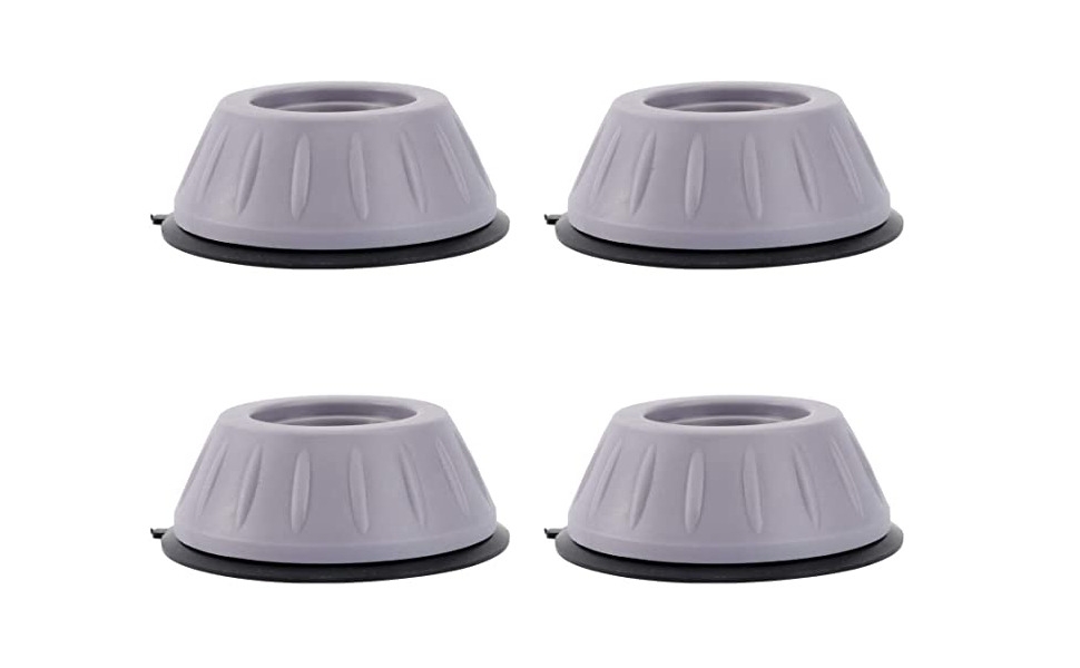 Shock Pad 4 pièces support de machine à laver antibruit, coussinets anti-vibration pour laveuse et sécheuse