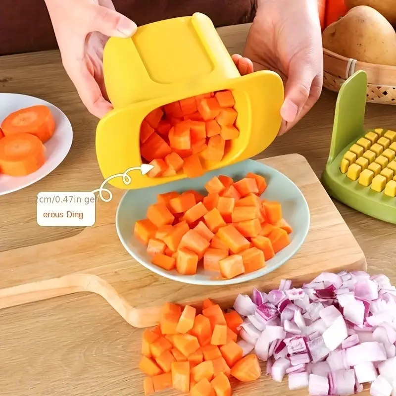 multi function manual vegetable chopper french fry cutter   stainless steel and plastic easy clean detachable design with large capacity storage   onions carrots potatoes more   tool for   vegetable slicer and chopper details 5