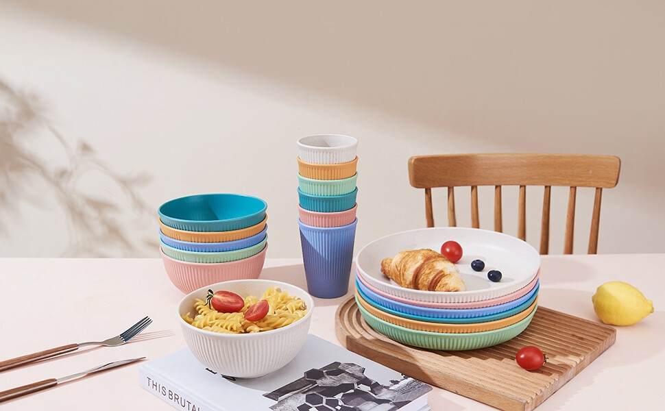 plate and bowl set plastic plates and bowls sets microwave safe plates and bowls sets