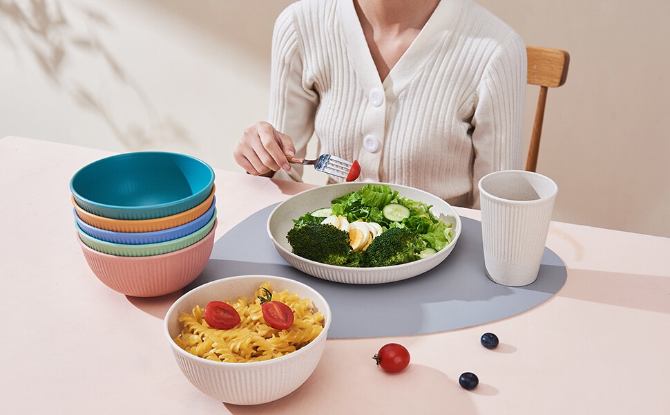 plates and bowls sets plate bowl set college dorm room essentials