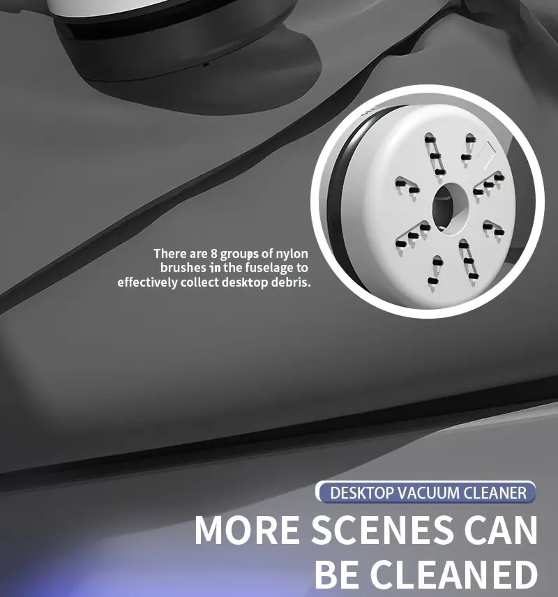 1 件台式吸尘器,黑色和白色 商品详情 7