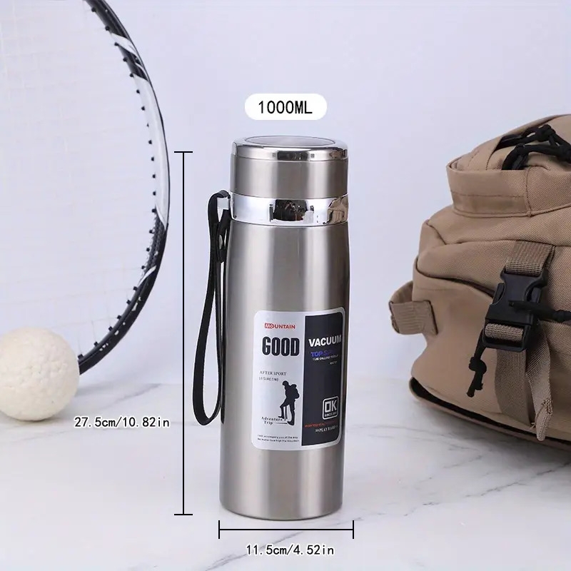   steel outdoor car portable   large capacity 1000  and women business tea cup water bottle Product details 5