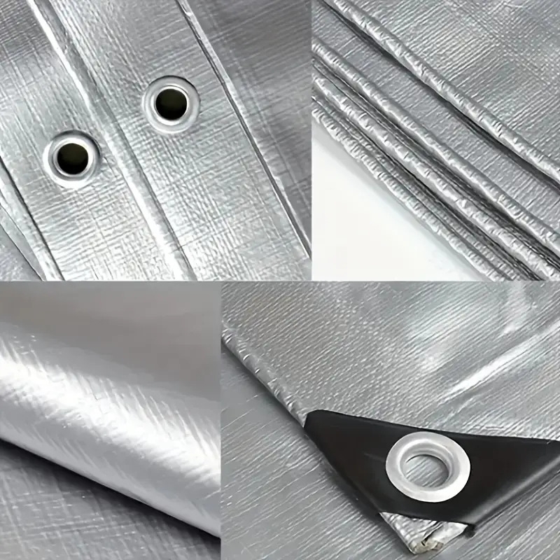 双层彩色塑料防水布,适用于各种天气条件,带uv保护、抗撕裂加固边缘和防锈铆钉。适合屋顶、露营、庭院、游泳池、船只等多用途 商品详情 10