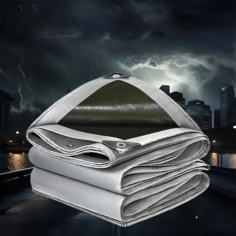 双层彩色塑料防水布,适用于各种天气条件,带uv保护、抗撕裂加固边缘和防锈铆钉。适合屋顶、露营、庭院、游泳池、船只等多用途 商品详情 7