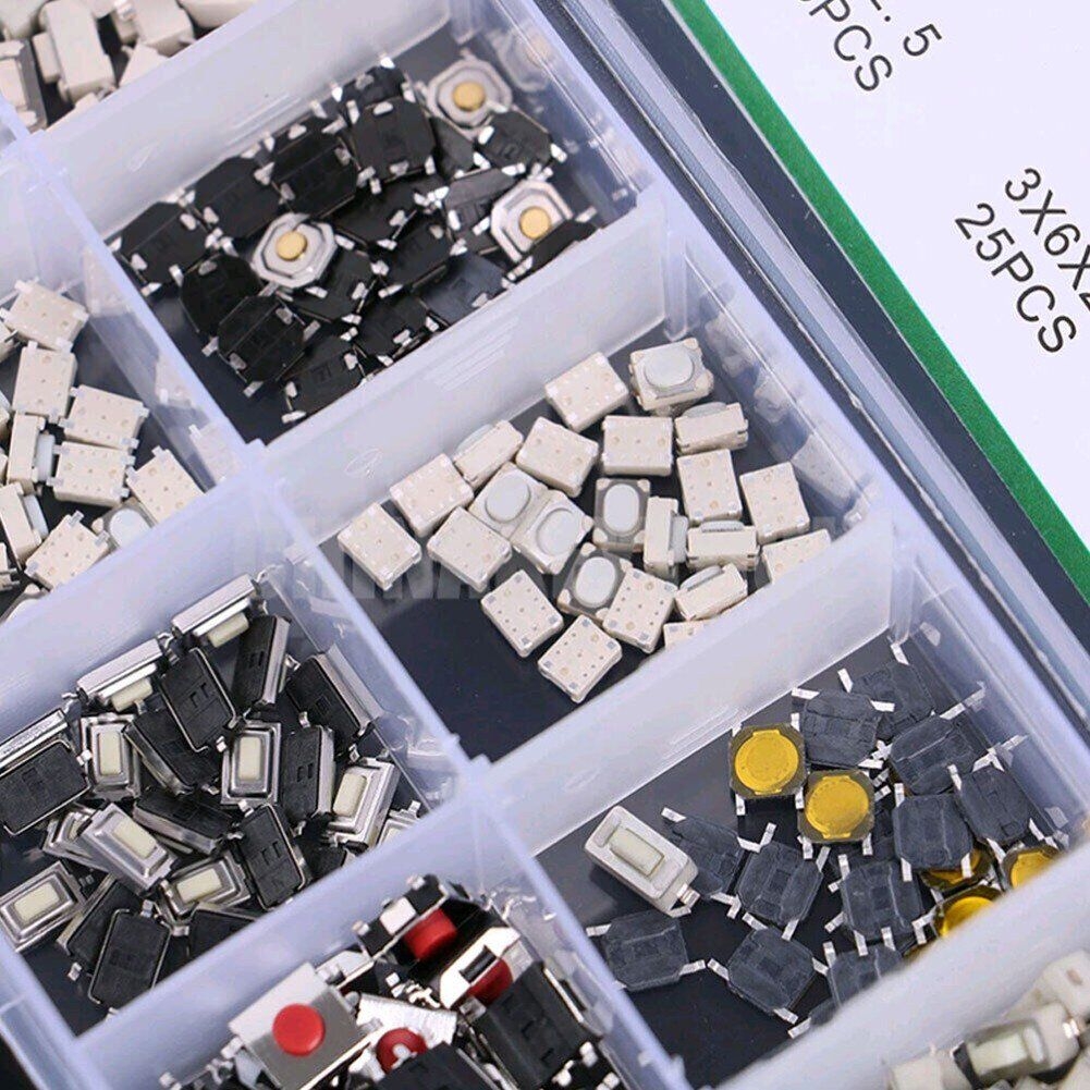 250x Auto Car Parts Tactile Push Button Switch Remote Key Button Microswitch Kit