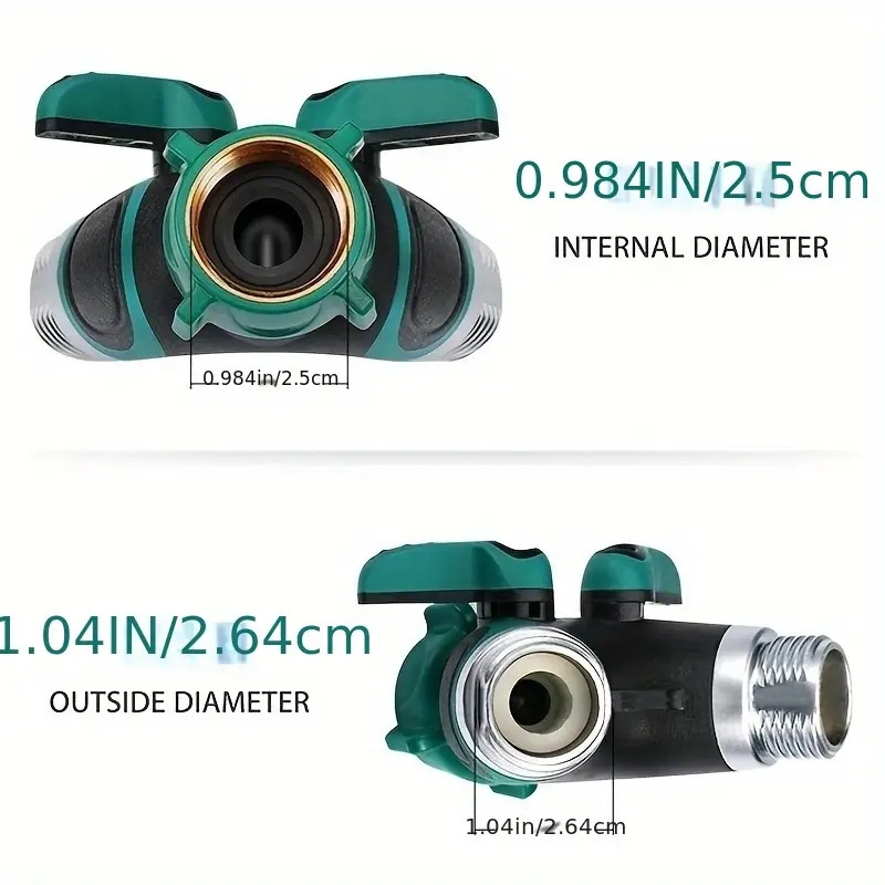 upgrade your garden and home life with this heavy duty 2 way garden hose splitter details 6