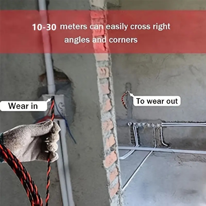 electricians wire puller tool steel non braided metal connectors flexible material for easy cable insertion and extraction details 1