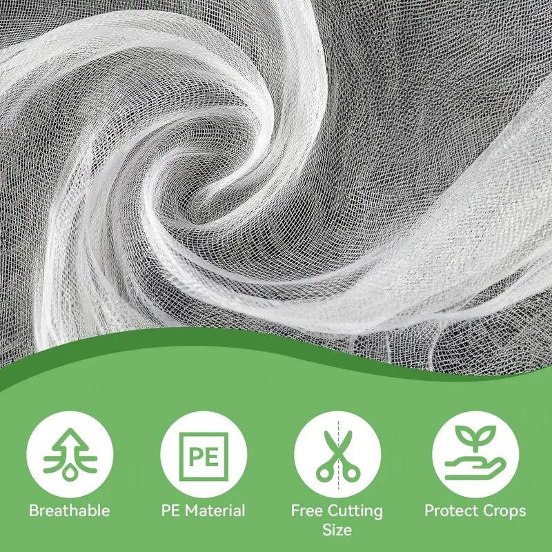 2 pack 8 2 x 20ft garden netting garden mesh netting greenhouse protection net reusable plant covers for protect vegetables fruits plant flower crop screen barrier net row covers details 2