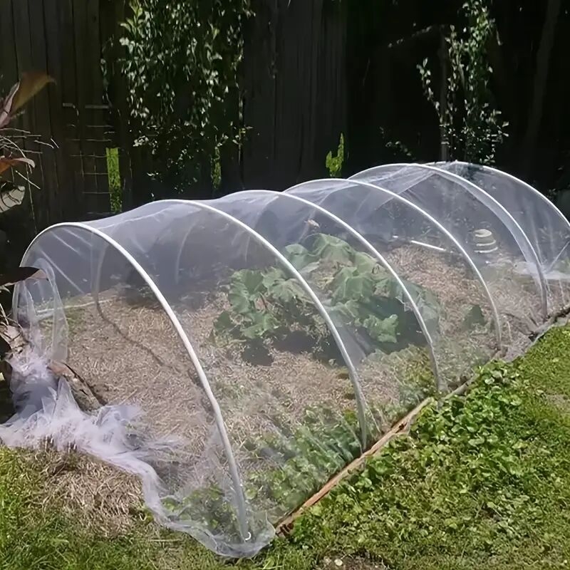 2 pack 8 2 x 20ft garden netting garden mesh netting greenhouse protection net reusable plant covers for protect vegetables fruits plant flower crop screen barrier net row covers details 0