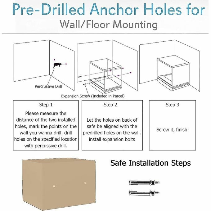 product_image_name-Generic-Electronic Safe Box With Keypad & Keys, Money Lock Boxes, Safety Boxes-8