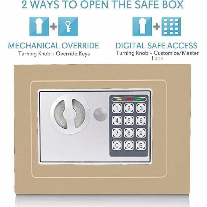 product_image_name-Generic-Electronic Safe Box With Keypad & Keys, Money Lock Boxes, Safety Boxes-2