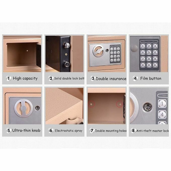 product_image_name-Generic-Electronic Safe Box With Keypad & Keys, Money Lock Boxes, Safety Boxes-4