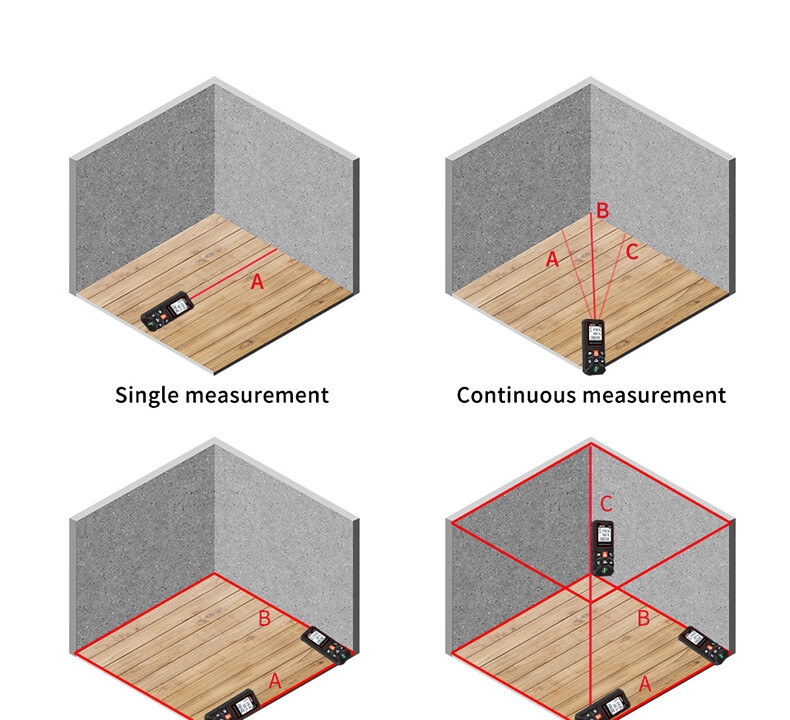 ANENG B40/B60/B80/B100 télémètre Laser numérique télémètre Distance zone Volume multimètre outil de Test dispositif de mesure