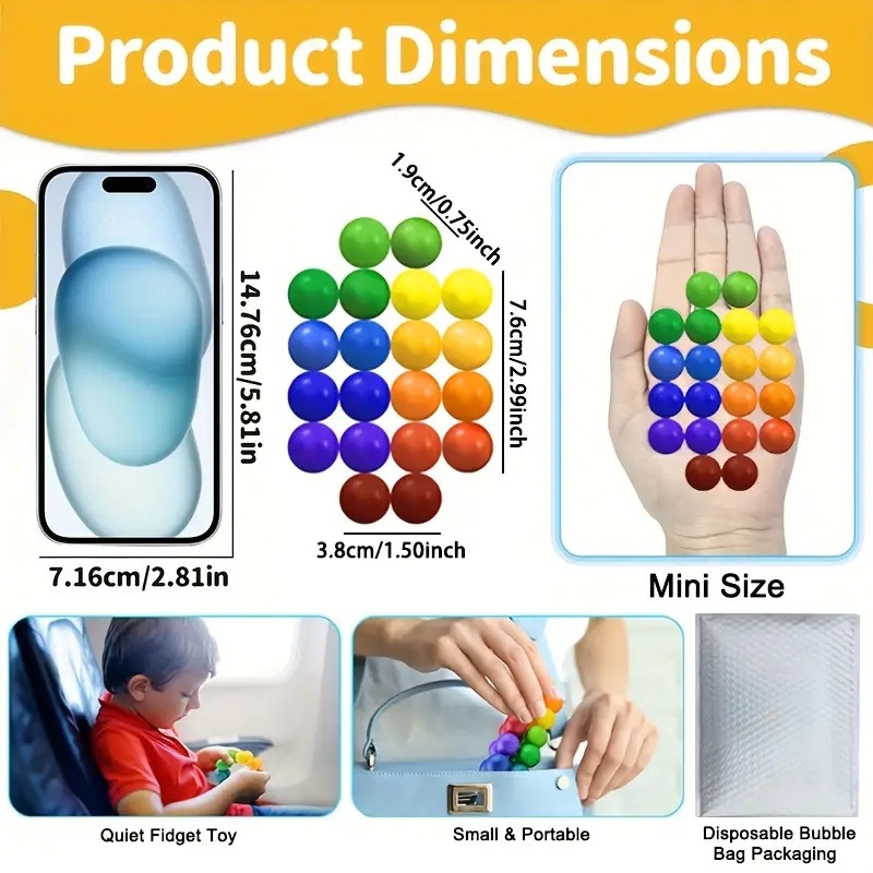 20件感官玩具套装，自闭症儿童专用感官益智玩具，成人与儿童适用的解压玩具，3-4岁幼儿自闭症玩具，复活节礼篮填充物，3-5岁儿童飞机车旅行玩具 商品详情 1