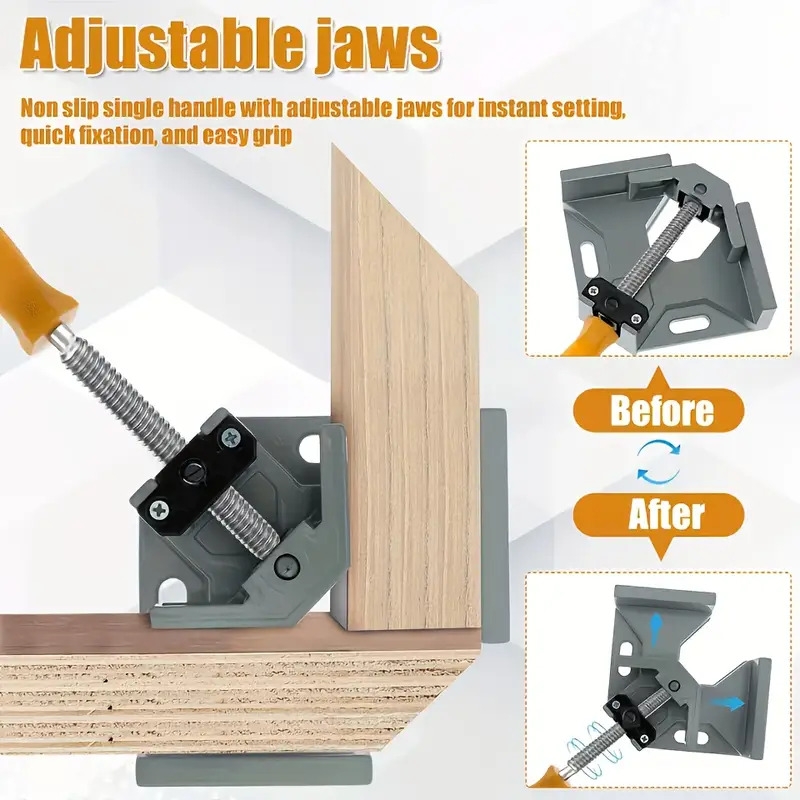 2pcs 90 right angle clamps woodworking corner clamp   welding clip Product details 5