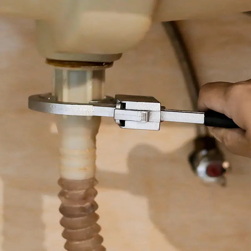 universal adjustable wrench the perfect plumbing tool for faucet sink repairs details 6