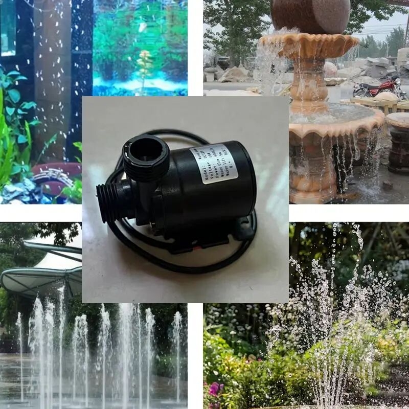 rv water pump ultra quiet dc 12v mini brushless motor submersible water pump 800l h garden portable 5m for cooling system fountains heater details 1