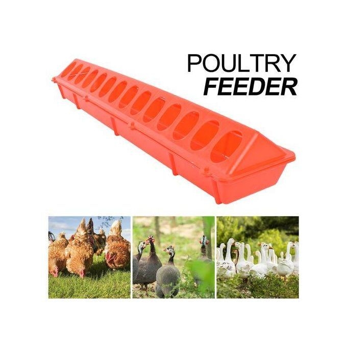 product_image_name-Generic-Flip Top Poultry Feeder Bird Feed Trough Water Drinker Waterer Box For-4