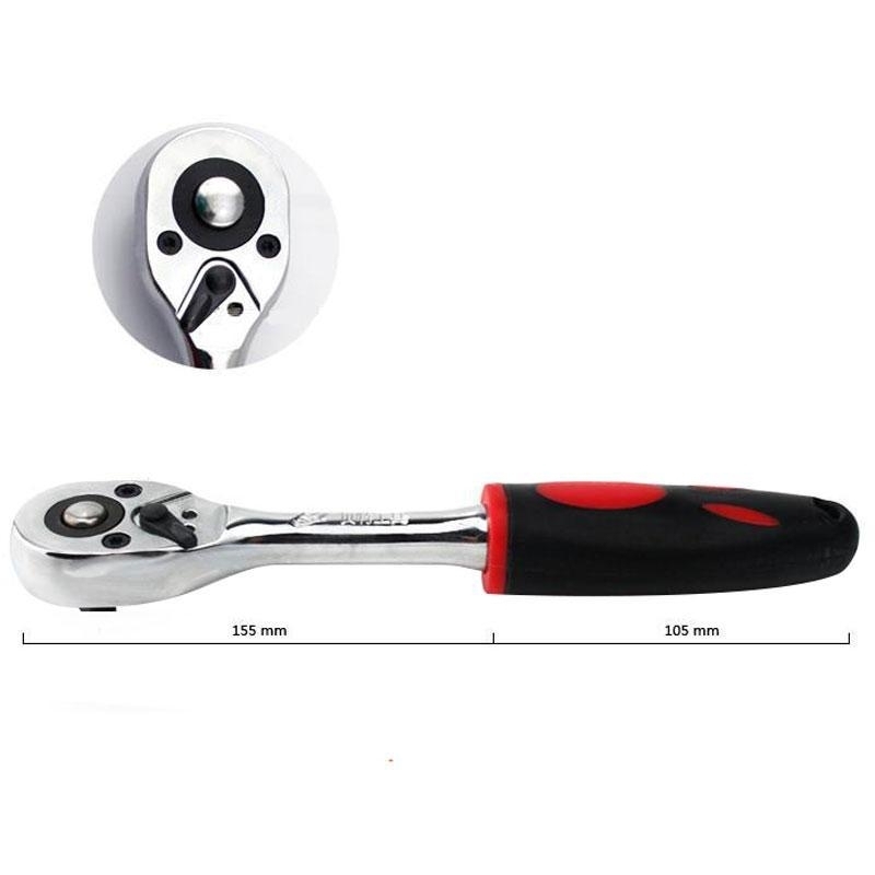 46 Piece Sleeve Set Tool Sleeve Ratchet Screwdriver Combination Socket Wrench Set Auto Repair Tools