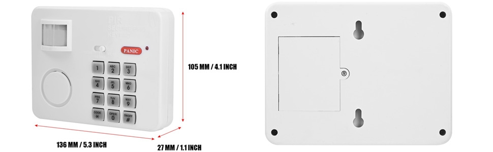Security Keypad Alarm Motion Sensor Alarm Password Home Security Keypad Remote Infrared Detectors