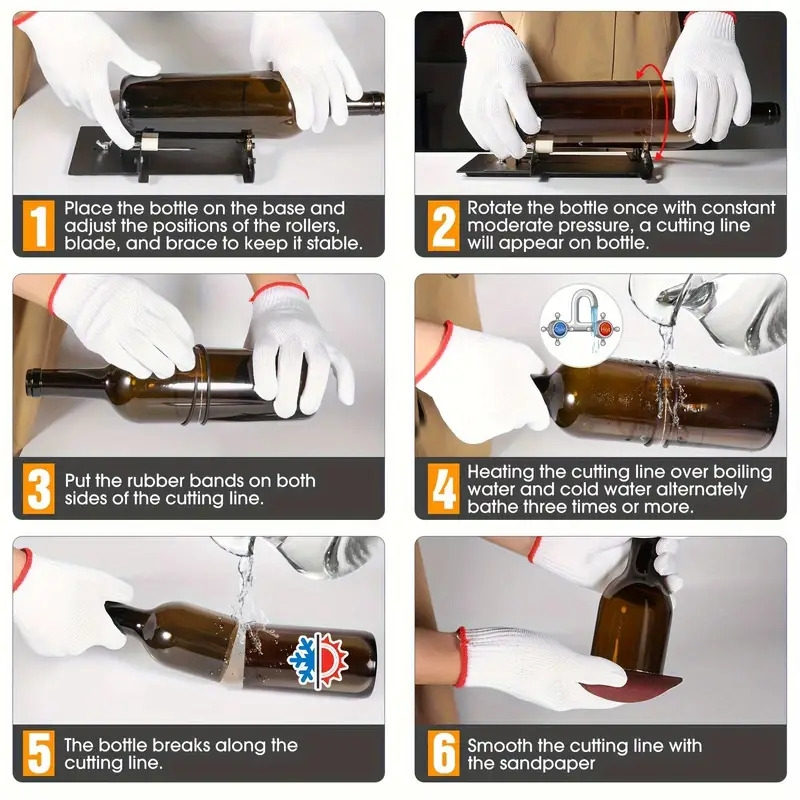 19pcs universal glass   tool for square and round bottles Product details 2