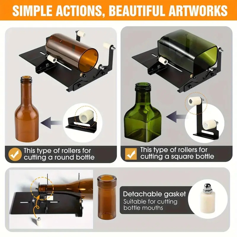 19pcs universal glass   tool for square and round bottles Product details 1